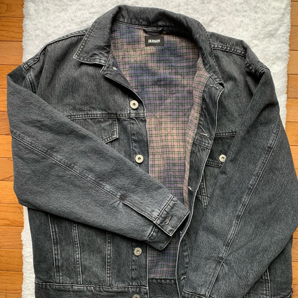 🎉HP🎉 NWT HUDSON Mens Jean Trucker Jean Jacket M - Picture 6 of 8